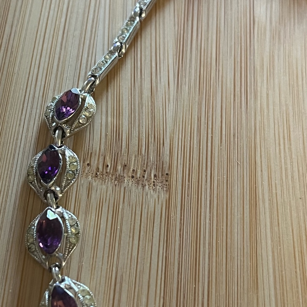 Bogoff Exquisite 1950's Rhinestone Necklace - image 7